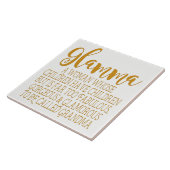 Glamma - Fabulous Grandma Tegeltje (Zijkant)