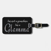 Glamma faux-bling bagagelabel (Voorkant horizontaal)