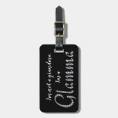 Glamma faux-bling bagagelabel (Voorkant verticaal)
