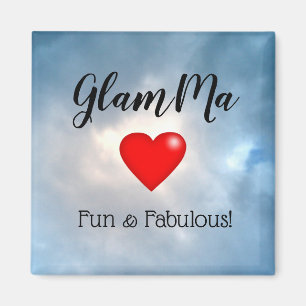 GlamMa, Fun & Fabulous! Magneet