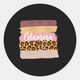 Glamma Glam Ma Nana Leopard Ronde Sticker