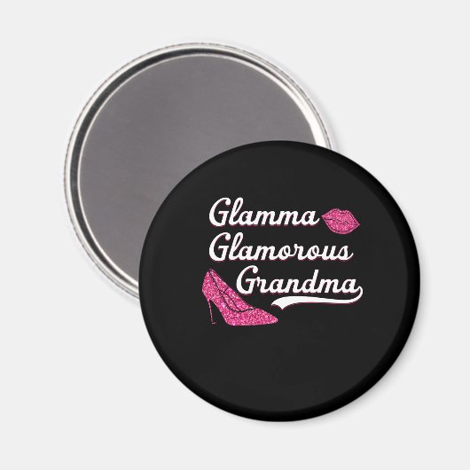 Glamma Glamoureuze Grandma Moederdag Magneet (Voorkant / Achterkant)