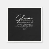 Glamma glamoureuze vrouw servet (Voorkant)