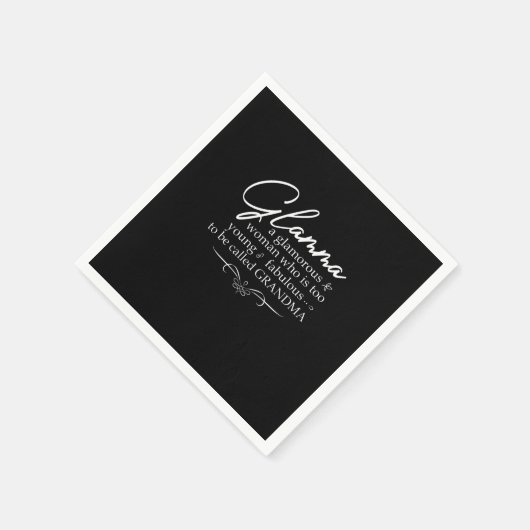 Glamma glamoureuze vrouw servet (Hoek)