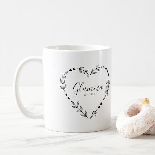 Glamma Jaar Opgericht  Koffiemok (Met donut)