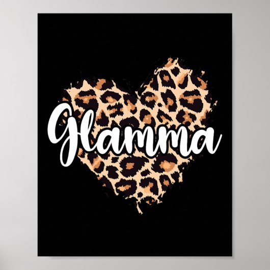 Glamma Leopard Poster (Voorkant)