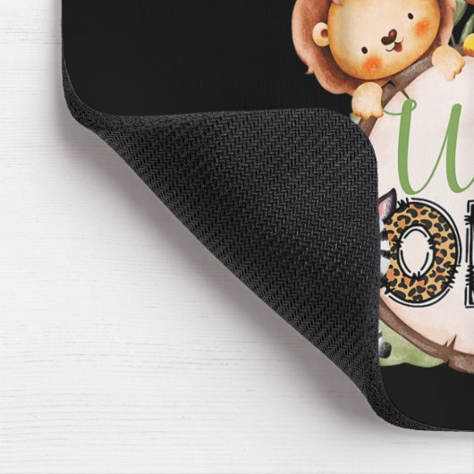 Glamma Of The Wild One 1st Birthday Boy Jungle Saf Muismat (Hoek)