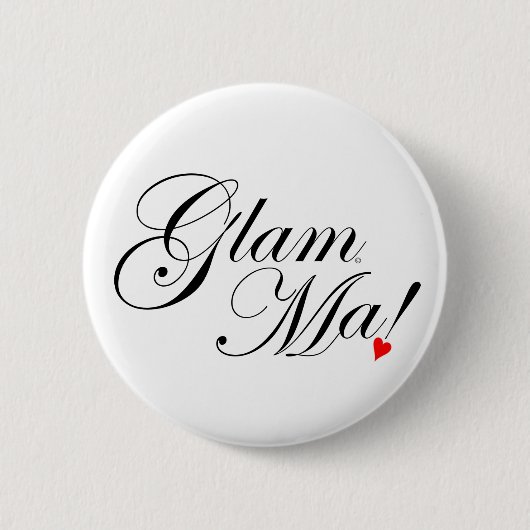GlamMa Ronde Button 5,7 Cm (Voorkant)