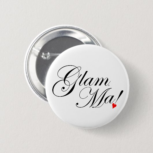 GlamMa Ronde Button 5,7 Cm (Voorkant /achterkant)