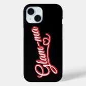 Glamma rood/wit op zwart Case-Mate iPhone case (Achterkant)