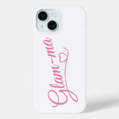 Glamma roze op wit Case-Mate iPhone case (Achterkant)