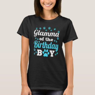 Glamma van de 'Birthday Boy Dog Paw Bday Party Cel T-shirt