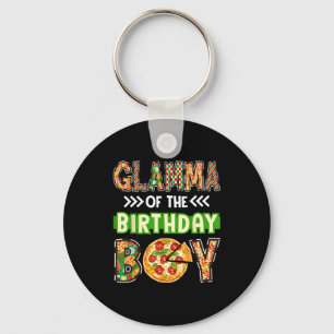 Glamma van de jongen verjaardag jongen pizza liefh sleutelhanger