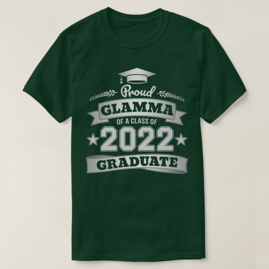 Glamma van de soort Afstuderen in 2022 T-shirt (Design voorkant)