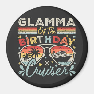 Glamma van de Verjaardag Cruiser Vakantie Cirkel Magneet
