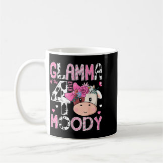 Glamma van de vier humeurige 4e verjaardagsboerder koffiemok