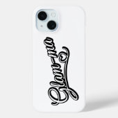 Glamma zwart/wit op wit Case-Mate iPhone case (Achterkant)