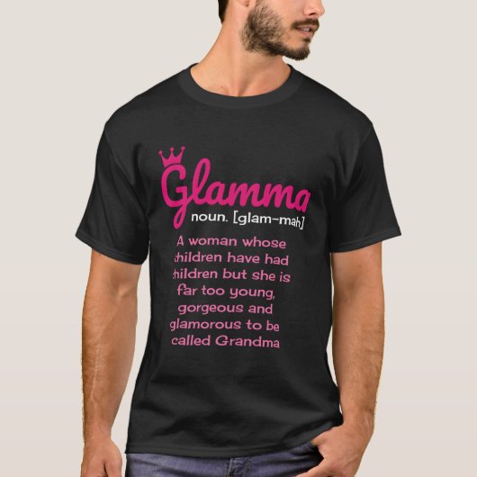Glammadefinitie oma t-shirt (Voorkant)