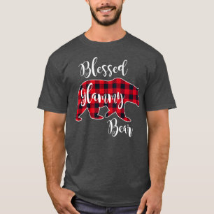 Glamme Beer Rood buffelblok Omgeplakt T-shirt