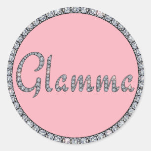 Glammerende ring sticker