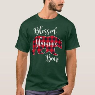 Glammie Beer Rood buffelblok Groot T-shirt