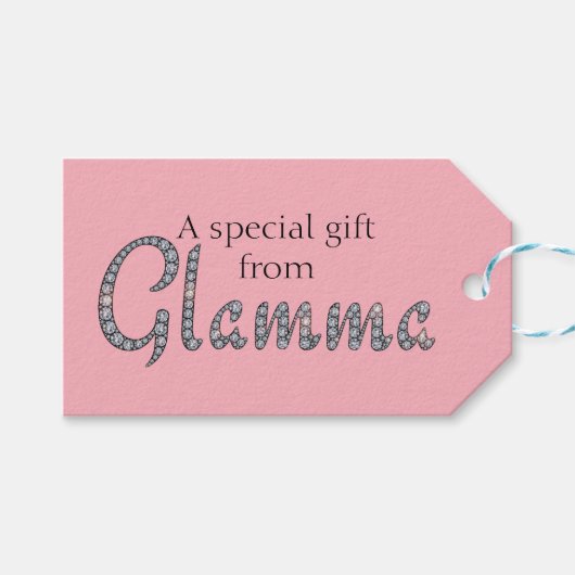 Glamming ontwerp label cadeaulabel (Voorkant (Horizontaal))