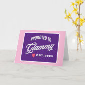 Glammy Est. 2023 voor grootmoeder Kaart (Gele Bloem)