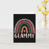 Glammy Rainbow Oma Grootmoeder Vrouwen D Kaart (Gele Bloem)