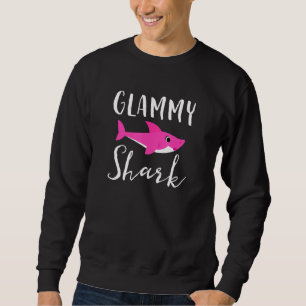 Glammy Shark Grandma Grandma Pink Shark Graphi Trui