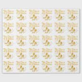 GLAMOORD GOLD 60E BIRTHDAY CADEAUPAPIER (Vlak)
