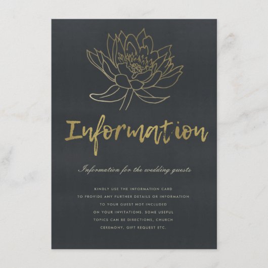 GLAMOORUS BLEKE GOLD BLAUW BLACK LOTUS-INFORMATIE INFORMATIEKAARTJE (Voorkant)