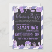 Glamor Birthday Party Invitation Kaart (Voorkant)