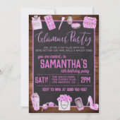 Glamor Birthday Party Invitation Kaart (Voorkant)