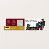 Glamor Butterflies, Beauticion, Loyalty Card Visitekaartje (Buitenkant ongevouwen)