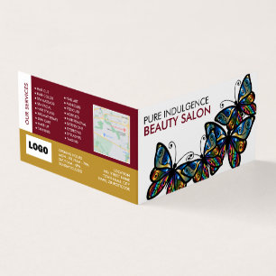 Glamor Butterflies, Beauticion, Loyalty Card Visitekaartje