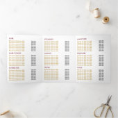 Glamor Butterflies, Beauty Salon Tri-Fold Flyer Drieluik Uitnodiging (Binnen)