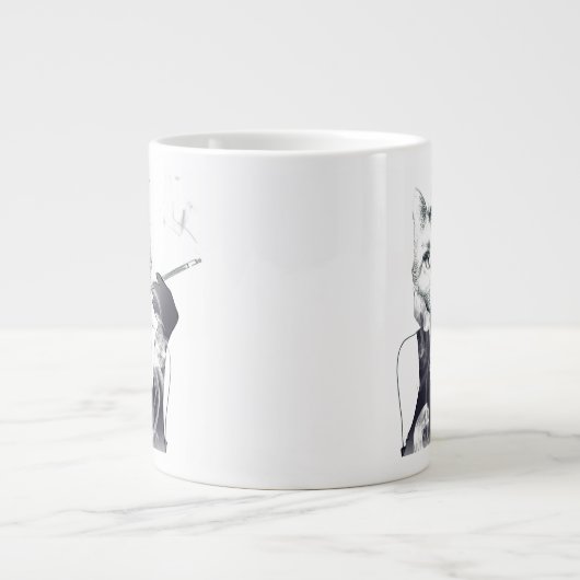 Glamor Cat Grote Koffiekop (Voorkant)