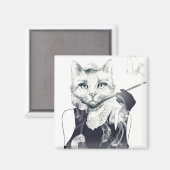 Glamor Cat Magneet (Voorkant / Achterkant)