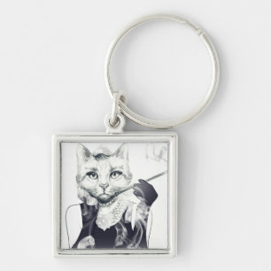 Glamor Cat Sleutelhanger