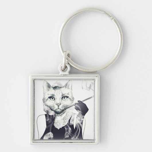 Glamor Cat Sleutelhanger (Voorkant)