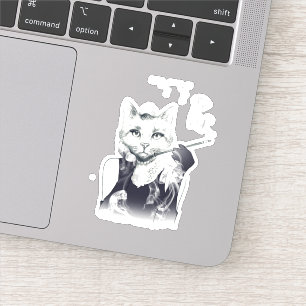 Glamor Cat Sticker