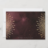 Glamor Deco Burgundy  Save the Date (Achterkant)