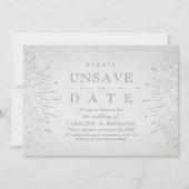 Glamor Deco Silver  Unsave the Date Save The Date (Voorkant)