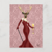 Glamor Deer in Marsala 2 Briefkaart (Voorkant)