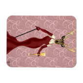 Glamor Deer in Marsala 2 Magneet (Horizontaal)