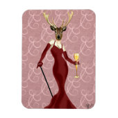 Glamor Deer in Marsala 2 Magneet (Verticaal)