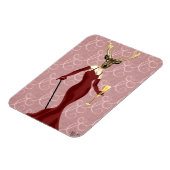 Glamor Deer in Marsala 2 Magneet (Linkerzijde)