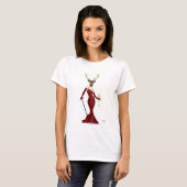 Glamor Deer in Marsala 2 T-shirt (Voorkant volledig)