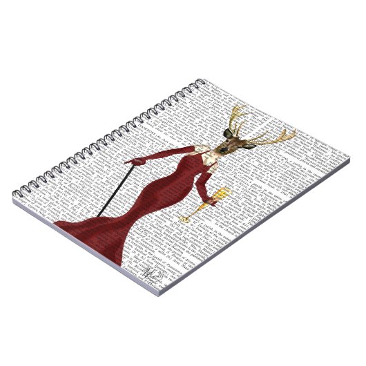Glamor Deer in Marsala Notitieboek (Linkerzijde)