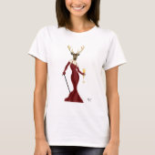 Glamor Deer in Marsala T-shirt (Voorkant)